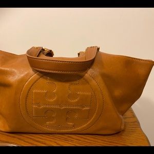 Tan leather handbag
